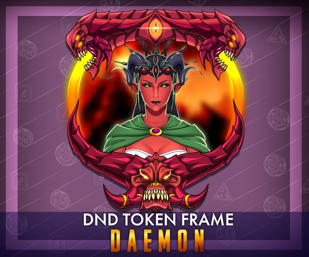 Demon DND TOKEN Frame/ Digital Token/dungeons and Dragons/pathfinder ...