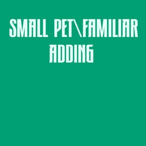 Little Pet\Familiar adding commission art