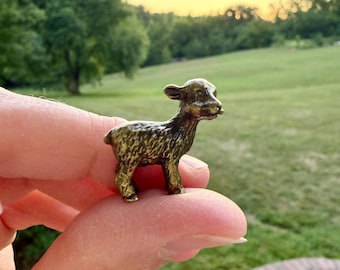 Miniature Brass Lamb
