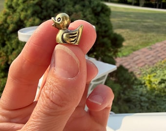 Miniature Brass Duckling