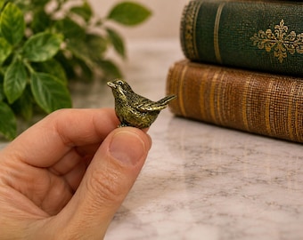 Moineau miniature en laiton