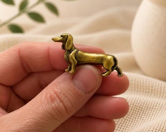 Teckel miniature cuivré
