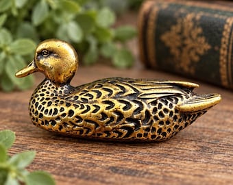 Miniature Brass Duck
