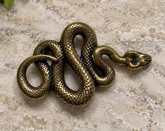 Pitón miniatura de latón