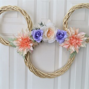 Minnie Mouse Wreath| Summer Wreath| Spring Wreath| Minnie Mouse Flower Wreath| Disney Wreath