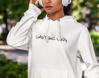 Women's Crazy Dog Lady Hoodie (multiple colors)