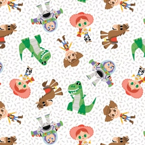 Disney Toy Story character toss cotton Fabric