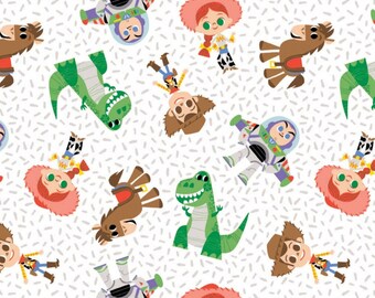 Disney Toy Story character toss cotton Fabric
