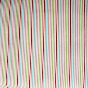 Thin colourful Stripes Woven Cotton Fabric