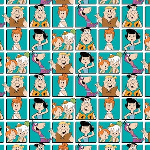 Tecido de algodão dos desenhos animados dos Flintstones