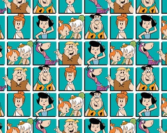 Flintstones Cartoon cotton Fabric