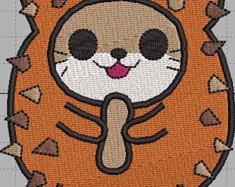 Kawaii Hamster Machine Embroidery Design File 4x4