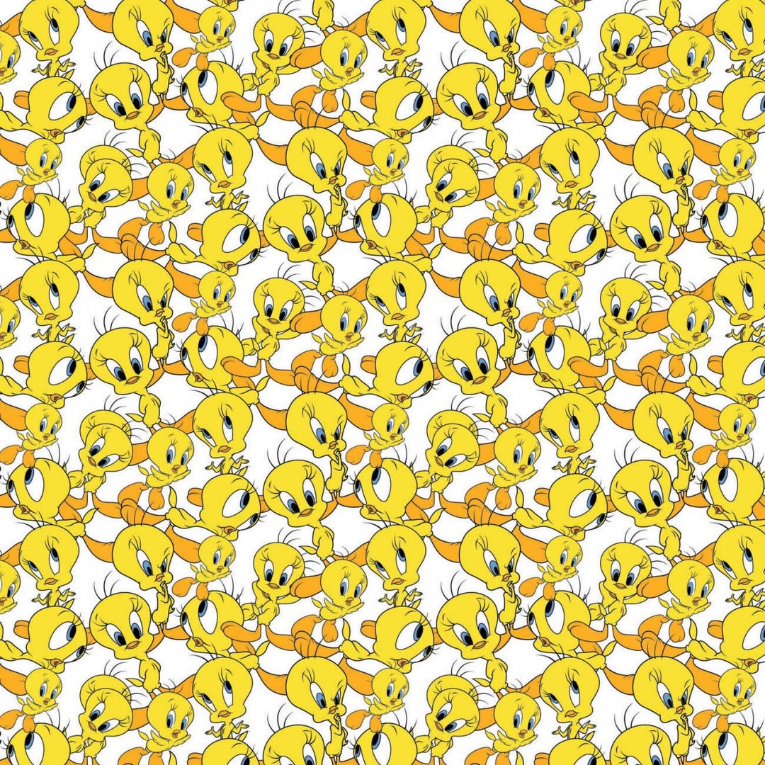 Looney Tunes Tweety Bird Cartoon Cotton Fabric - Etsy