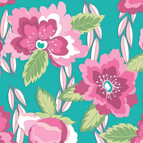 Floral knit fabric sale
