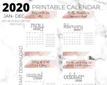Motivation Calendar Etsy