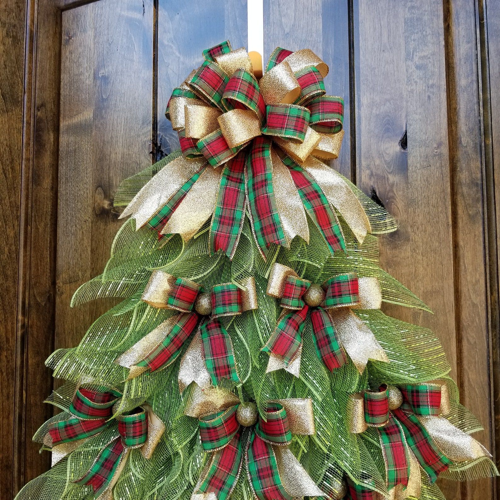 Christmas Tree Wreath for Front Door Christmas Tree Door Etsy