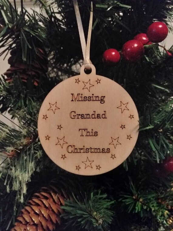 Remembrance Christmas Tree Decoration Personalised Engraved Etsy