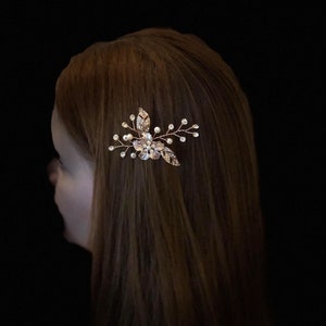Brauthaarschmuck Braut Haarschmuck Haardraht Kristallen Strasssteine Hochzeit Haarsteck Headpiece Blumenkranz