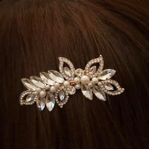Brauthaarschmuck Braut Haarschmuck Haardraht Kristallen Strasssteine Hochzeit Haarsteck Headpiece Blumenkranz
