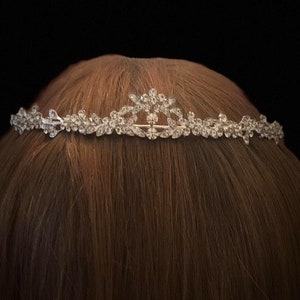 Brauthaarschmuck Braut Haarschmuck Haardraht Kristallen Strasssteine Hochzeit Haarsteck Headpiece Blumenkranz