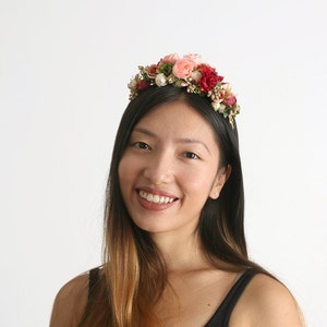 Hochzeitsblumen-Kopfschmuck, Blumen-Stirnbänder, Brautblumen-Kopfschmuck, Blumen-Stirnbänder für Hochzeitsgäste, Braut-Kopfschmuck