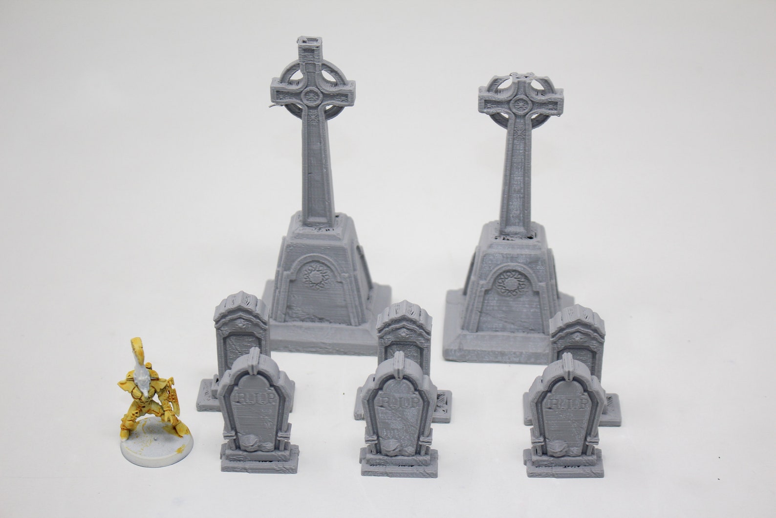 3D Printed Tabletop Terrain Cemetary Tombstones Etsy