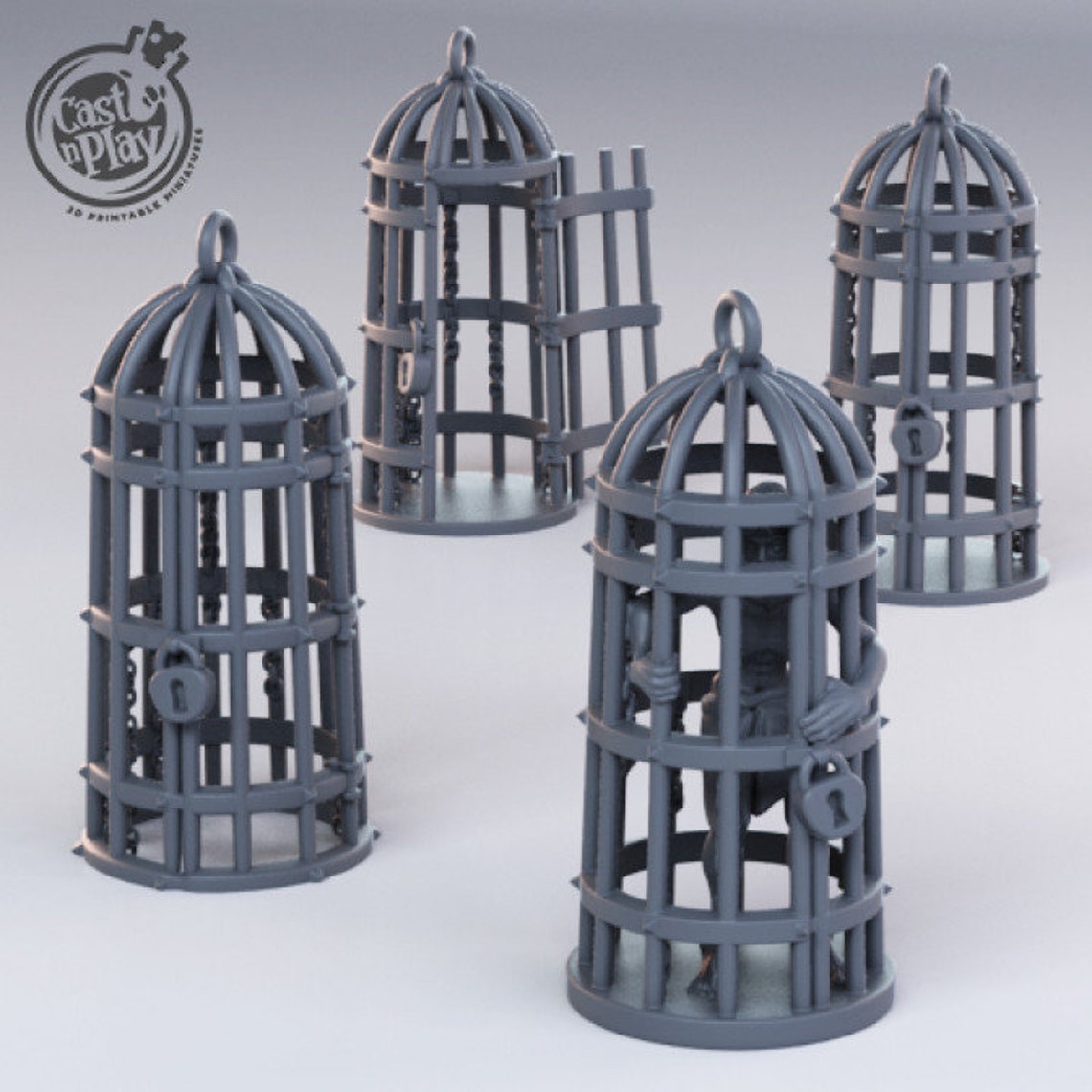 Jaulas de prisioneros Elenco n Jugar miniaturas 32mm Juego