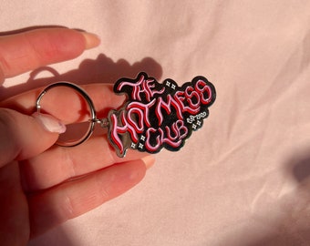 The hot mess club keyring - sassy gift - menopause gift - enamel keychain - empowering charm