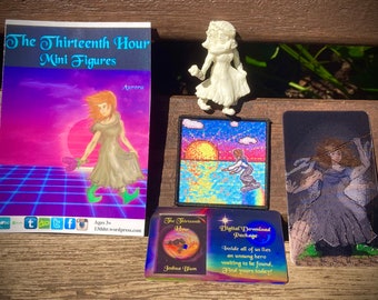 The Thirteenth Hour E-Book Gift Combo: Novel + Handmade Glow in the Dark Aurora Figurine + Pixelart Patch + Synth Original Soundtrack