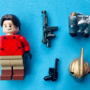 Custom Lego Rocketeer Minifigure with Accessories and Case Dave Stevens Tribute for Charity Billy Campbell