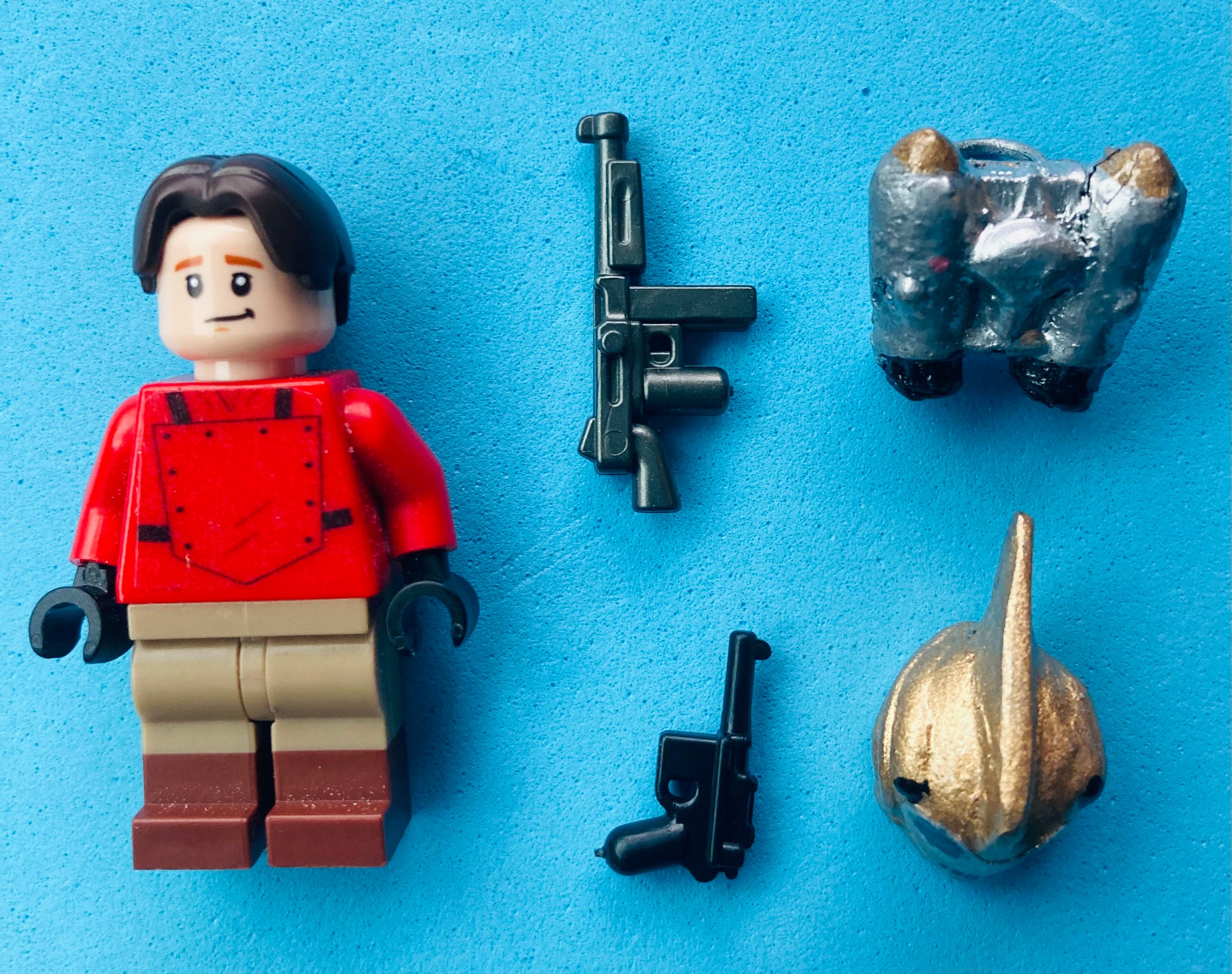 Custom Lego Rocketeer Minifigure With Accessories and Case Dave