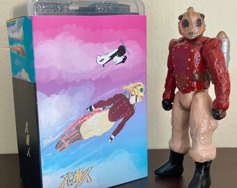 Handmade Custom Resin 3.75” Rocketeer Action Figure 5 Points of Articulation Dave Stevens Tribute for Charity