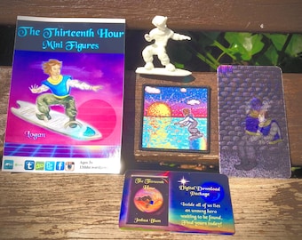 The Thirteenth Hour E-Book Gift Combo: Novel + Handmade Glow in the Dark Logan Figurine + Pixelart Patch + Synth Original Soundtrack