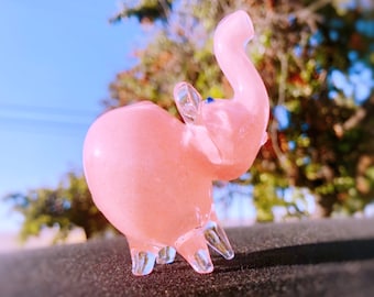Pink and Purple baby elephant