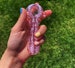 3.5' Pink or purple Lace Glass Smoking Pipe, Girly Pipe, Cute Pipe, Gifts for Smokers 