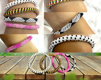 Hand made Glass Girly Bracelets  Glass Art .