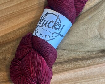 Plucky Fingering hand dyed yarn