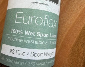 Louet Euroflax sport weight linen yarn