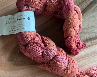Schafenfreude Fibers lace weight silk and wool warp (wound)
