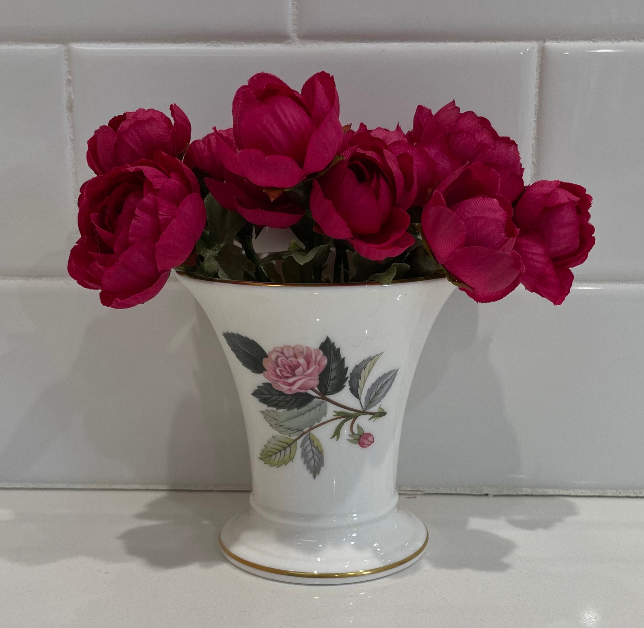 Vintage Wedgwood Hathaway Rose Posey Pot - Etsy