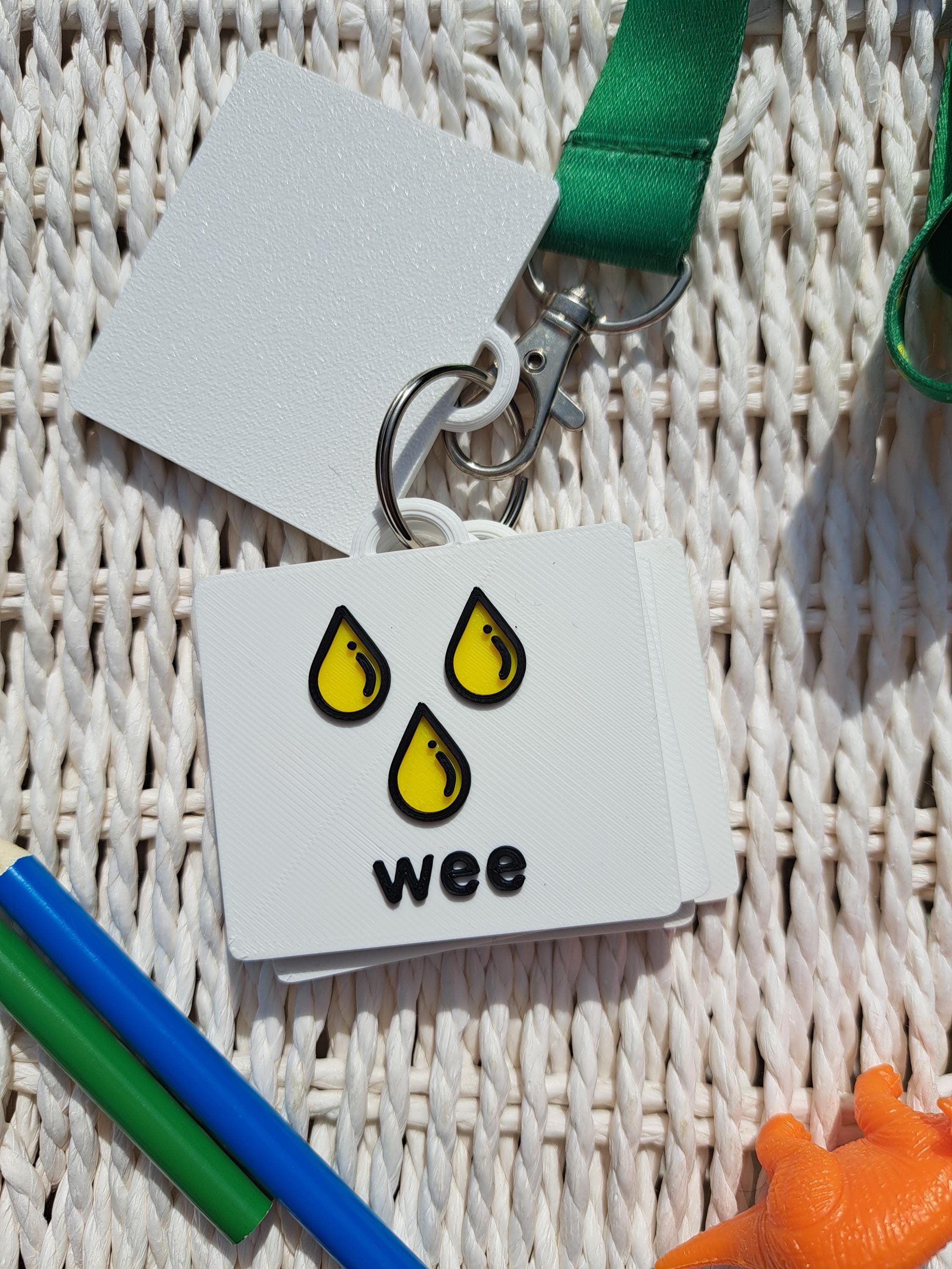 Training Tag Toilet Training Communication Tags – 5-pack - Potty Training Visuals ...