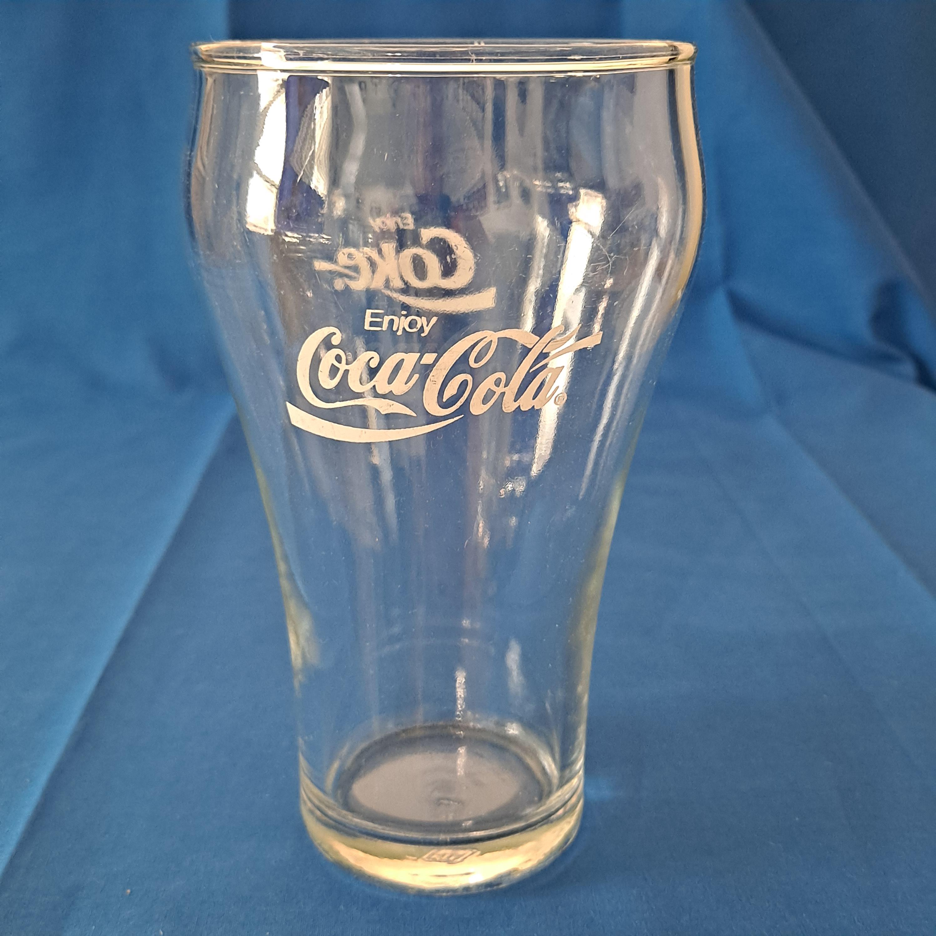 Vintage Enjoy COCA COLA GLASS 6 1/4