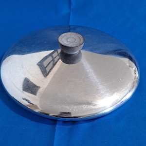 Vintage REVERE WARE Replacement LID 8 3/4" Metal Cover Pot Pan Skillet Stainless Steel