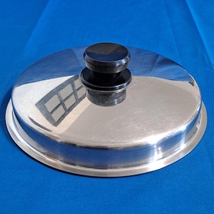 Vintage METAL Replacement LID 8" Metal Cover Pot Pan Skillet Stainless Steel