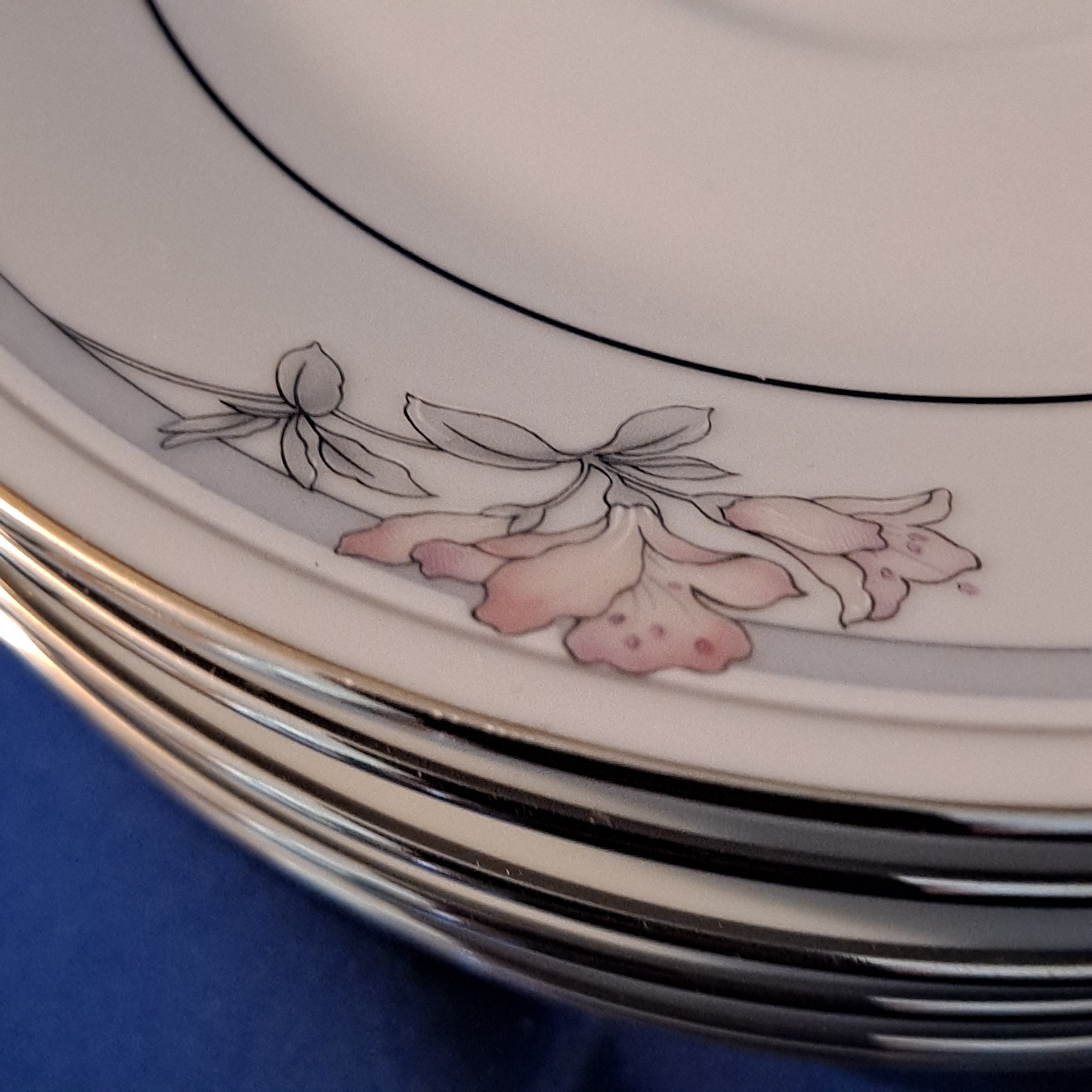 Vintage Lot 6 Noritake LEGENDARY China TARKINGTON SAUCERS 3695