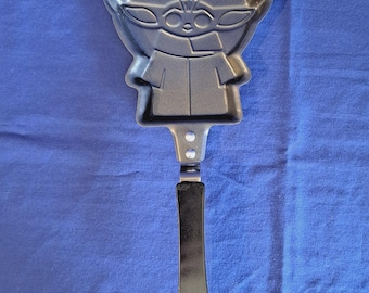 SARTÉN para panqueques con forma de BABY YODA, sartén para huevos, molde antiadherente para chocolate, dulces para niños, mandaloriano, Grogu, Star Wars