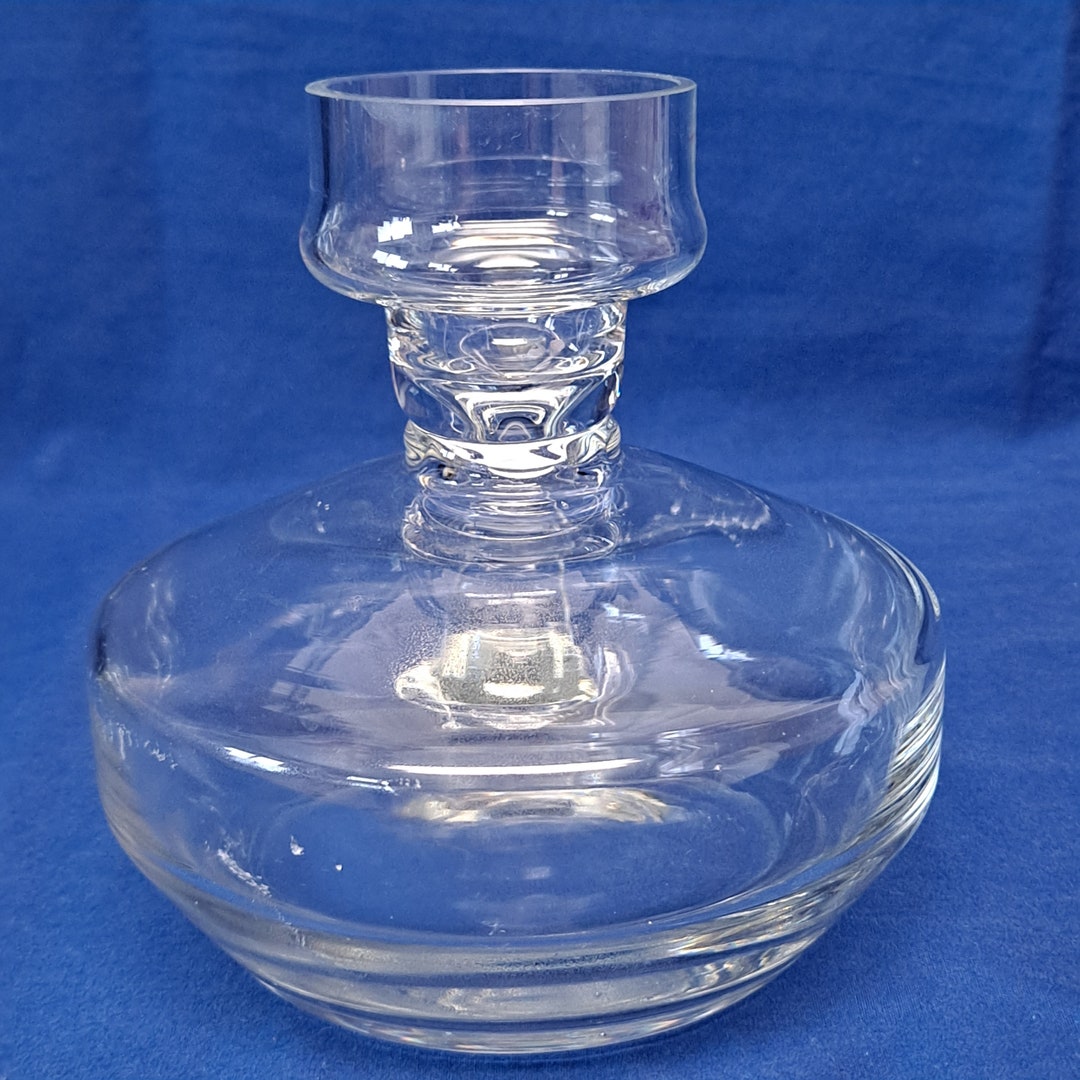 GLASS Oil Lamp Shaped CANDLE HOLDER Aladdin Handled Votive Tealight Tea