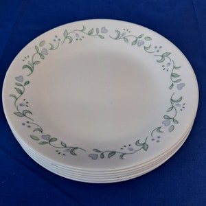 Vintage 8 Corelle By Corning COUNTRY COTTAGE 6 3/4&quot; BREAD & Butter Plates Dessert