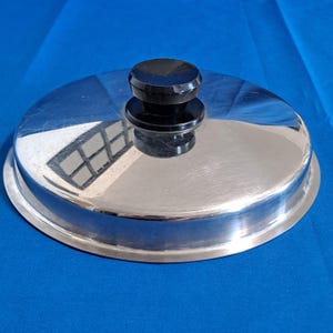 Vintage METAL Replacement LID 8" Metal Cover Pot Pan Skillet Stainless Steel