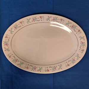 Vintage Dynasty China RAPTURE 2002-3 Oval SERVING PLATTER Meat Plate Tray Dish